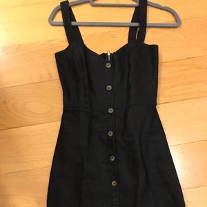 Black linen Reformation dress (NWOT)